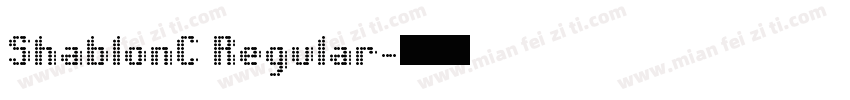 ShablonC Regular字体转换